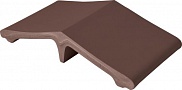 Козырек керамический на забор KingKlinker цвет Natural-brown 250x90